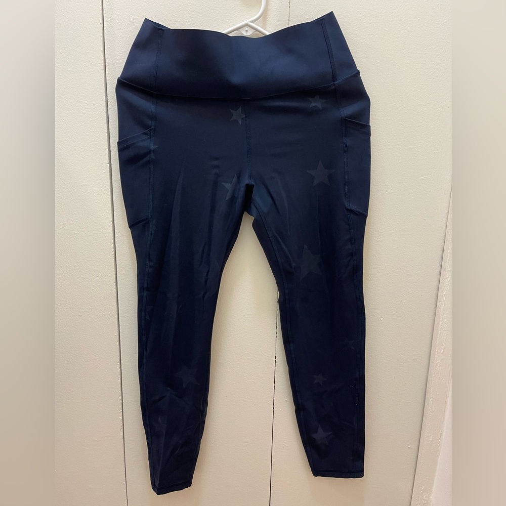 GapFit Compression leggings- navy blue star- size L
